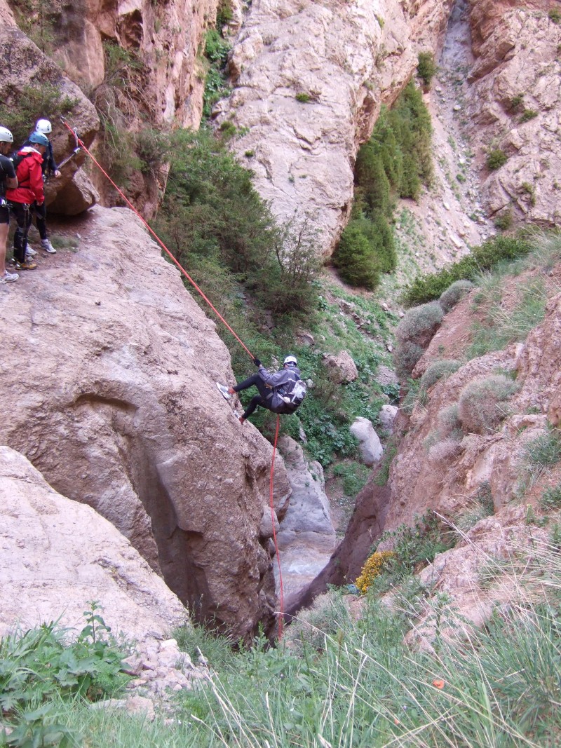 Antho roi de la descente en rappel